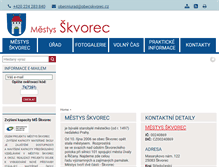 Tablet Screenshot of obecskvorec.cz